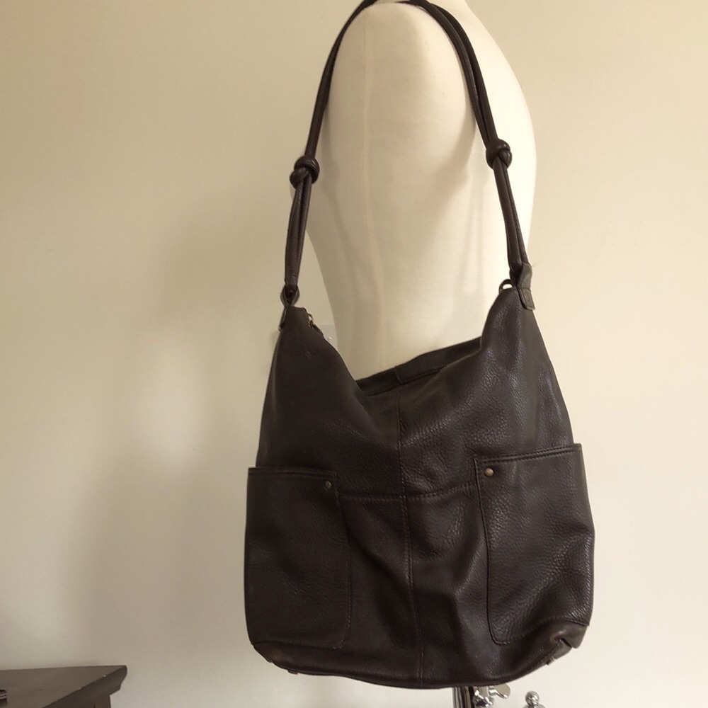 Eddie Bauer Brown Leather Shoulder Bag